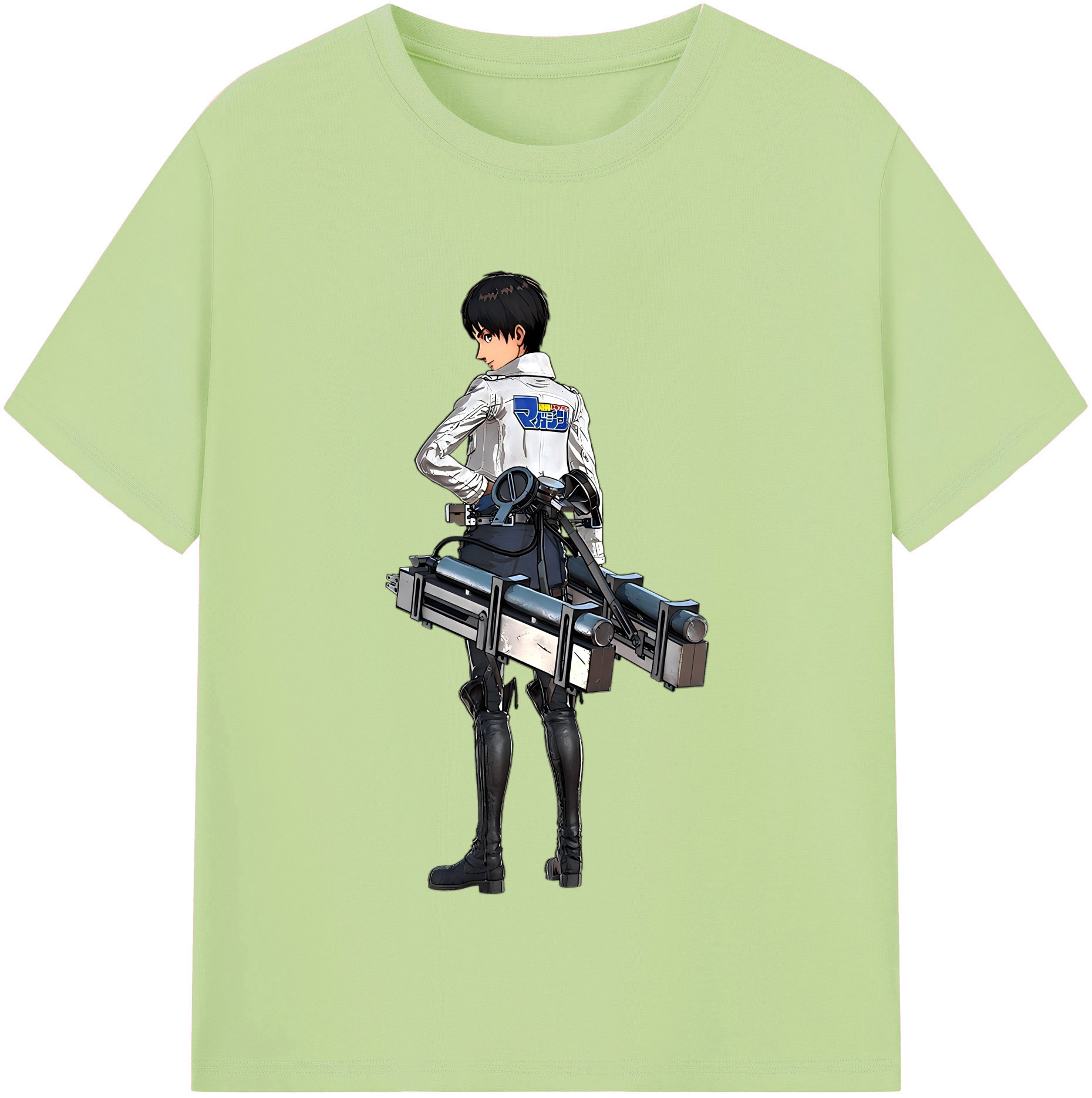 （画像用） 進撃の巨人 エレン･イェーガー Attack on Titan Eren Jäger 綿100％半袖Tシャツ（フロントプリント）